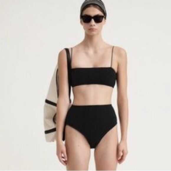 Toteme Smocked Bikini Bottoms NEW small $199 - Picture 1 of 4